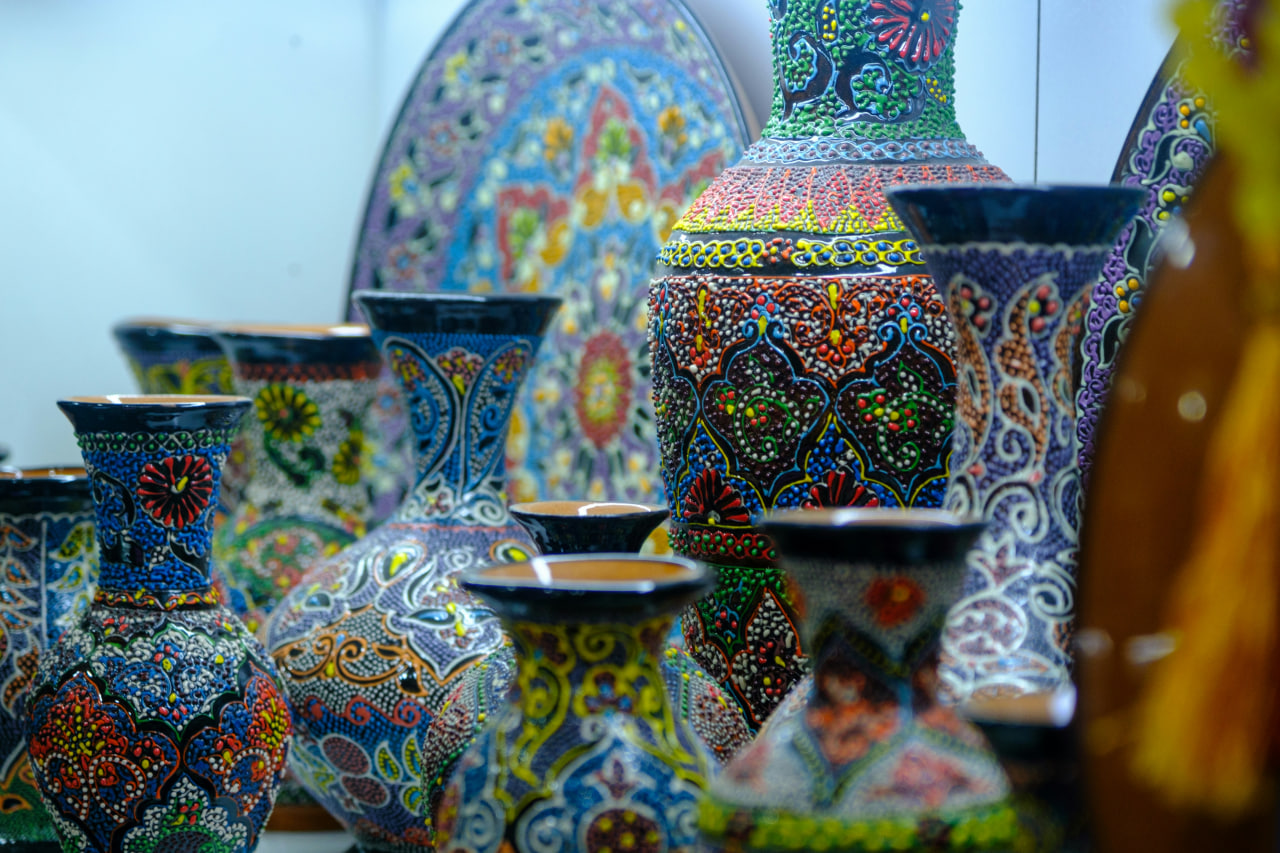 Shah-i-Zinda Necropolis — colorful mosaic tombs of Samarkand.